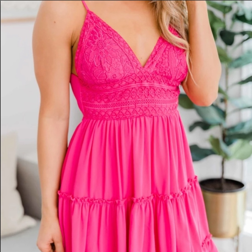 Pink lily - a romantic twist dress - bralette top